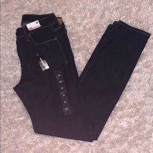 Dark wash Express skinny mid rise jeans